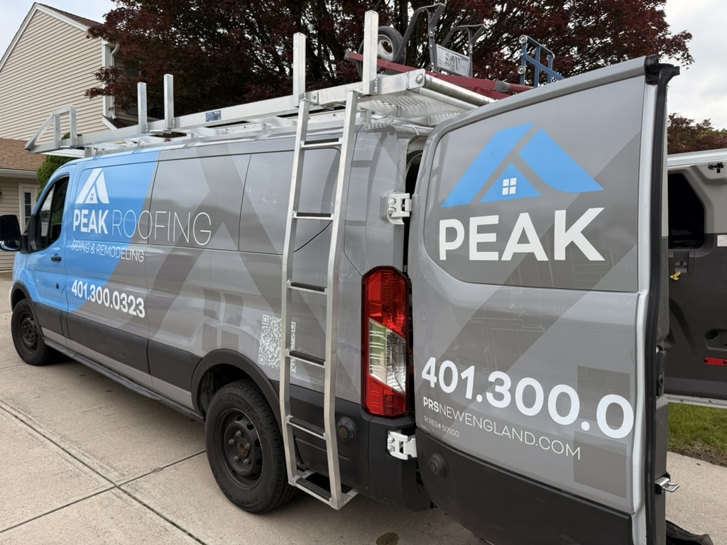 Peak Exteriors branded service van
