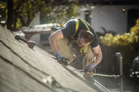 solar panel installation - peak roofing